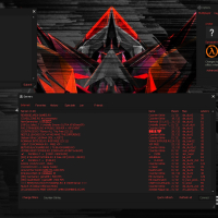 Evil Rhombus GUI with background